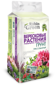 Робин Грин Грунт для вересковых растений прессованный 25л Робин Грин Грунт для вересковых растений прессованный 25л