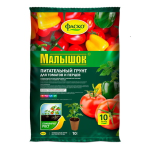 Фаско Грунт для томатов и перцев Малышок 10л Фаско Грунт для томатов и перцев Малышок 10л