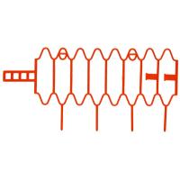 Опора для растений Волна оранжевый 30х18см