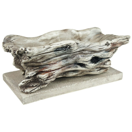 Горшок Коряга 33*16/h13см серый