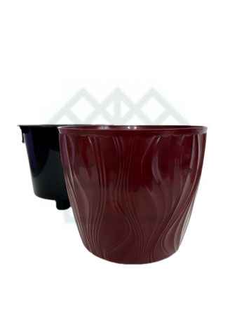 Кашпо Венеция 3л Цв Бордо (КШ-9026)