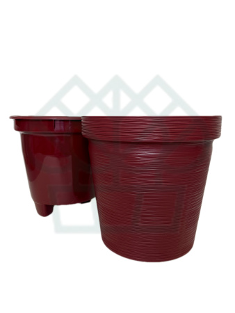 Кашпо Терра 1,1л Цв Бордо (КШ-9107)