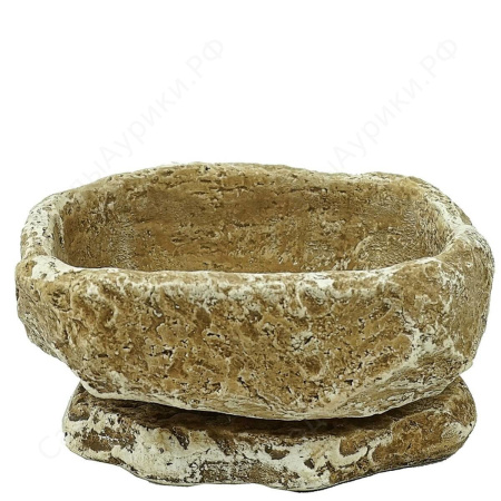 Горшок Гранит 15*14/h6см темн/песч