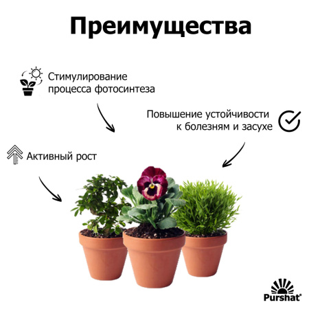 Пуршат-М водорастворимое для комнатных 500г